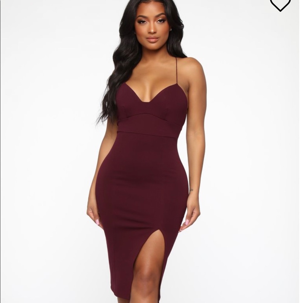 Jonelle Midi Dress - Plum